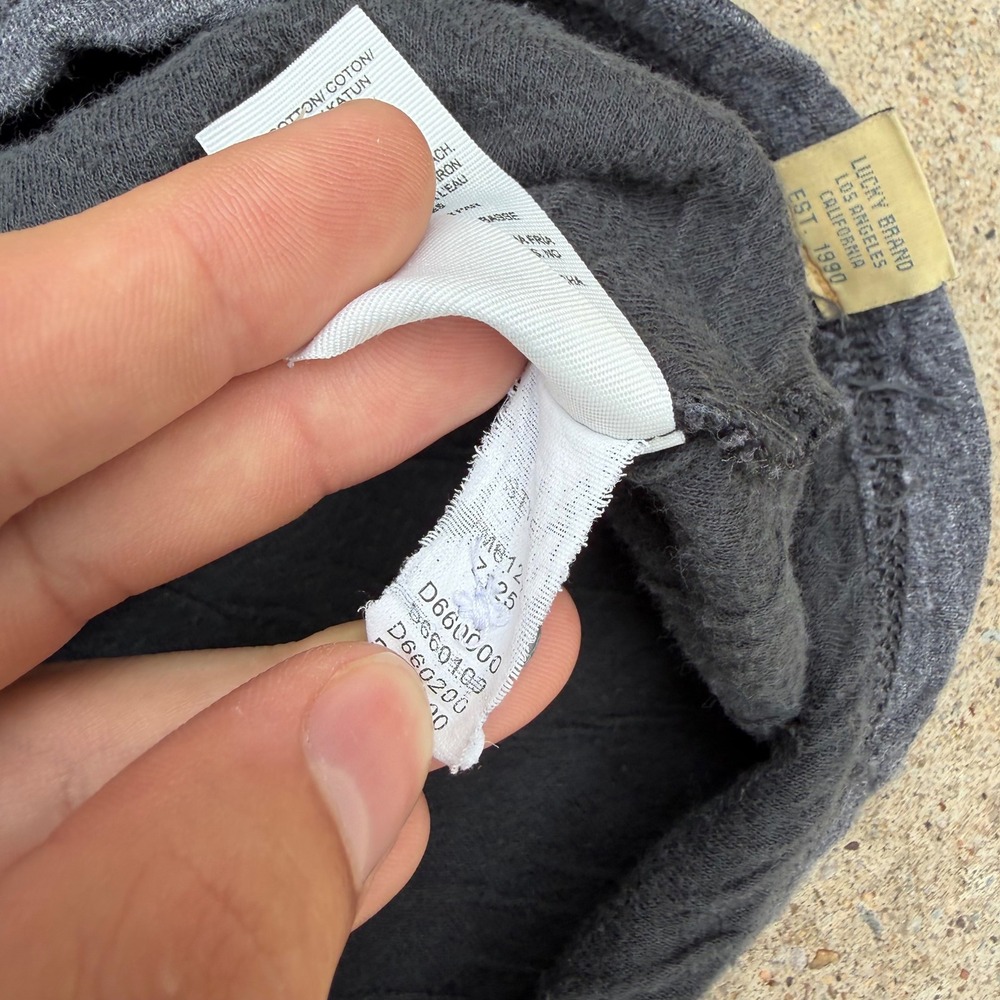 Lucky Brand Henley Shirt Mens XXL Gray Long Sleeve Casual Basic Soft Top Tee - Picture 8 of 10